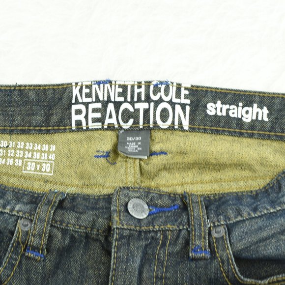 Kenneth Cole Reaction Men Jeans 30/30 Straight Leg - Picture 6 of 12